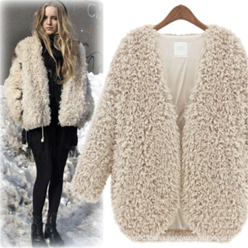 2015 Autumn Latest Lady Cardigan Women Woollen Coat (50174)